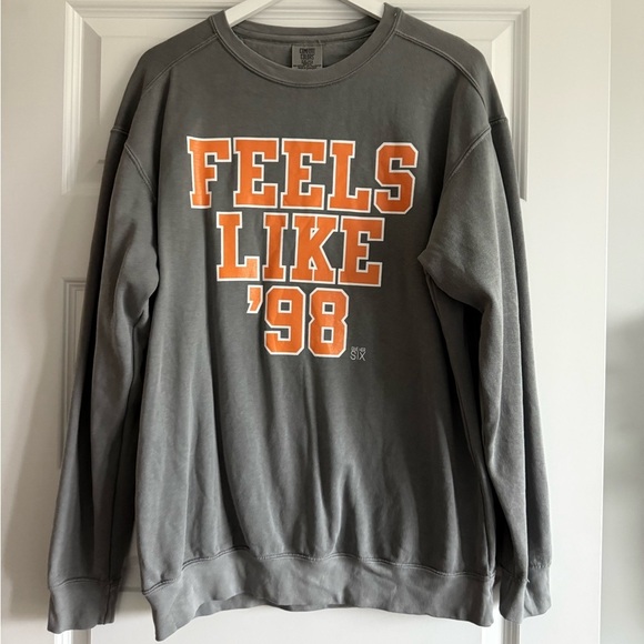 Give Her Six Tops - Give Her Six Tennessee Volunteers Feels Like '98 Comfort Colors Sweatshirt
